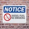 Signmission Diesel Fuel No Smoking OSHA Notice Sign, Plastic, 10in W x 7in L, 2PK OS-2PACK-NS-P-710-L-15406 - alternate 8